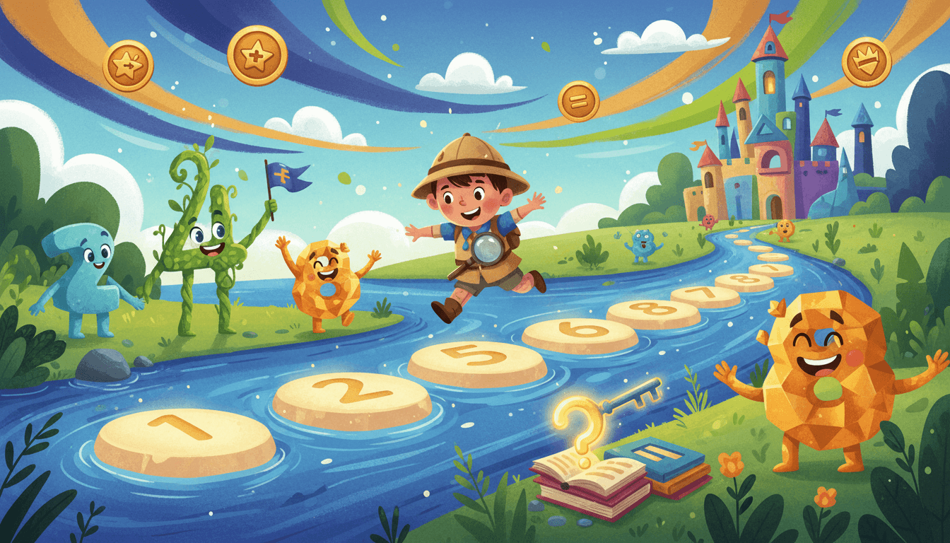 Math Quest educational game story example