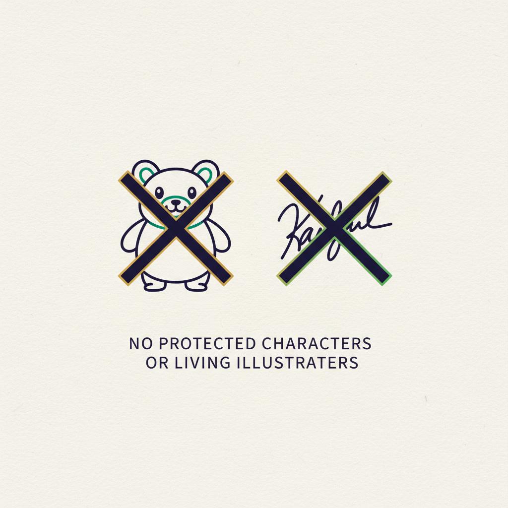 No Borrowed IP — a step in the pre-publish checklist for an AI-illustrated children's book on KDP