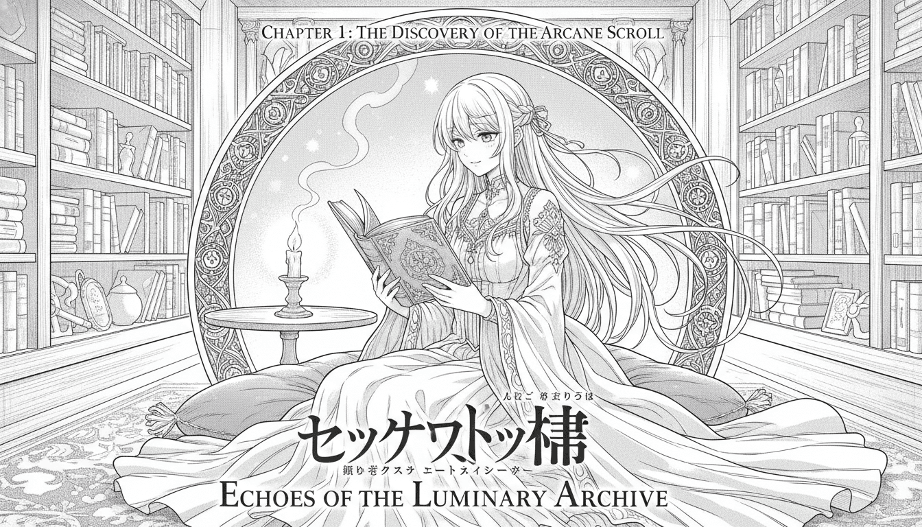 B&W Chapter Art light novel example