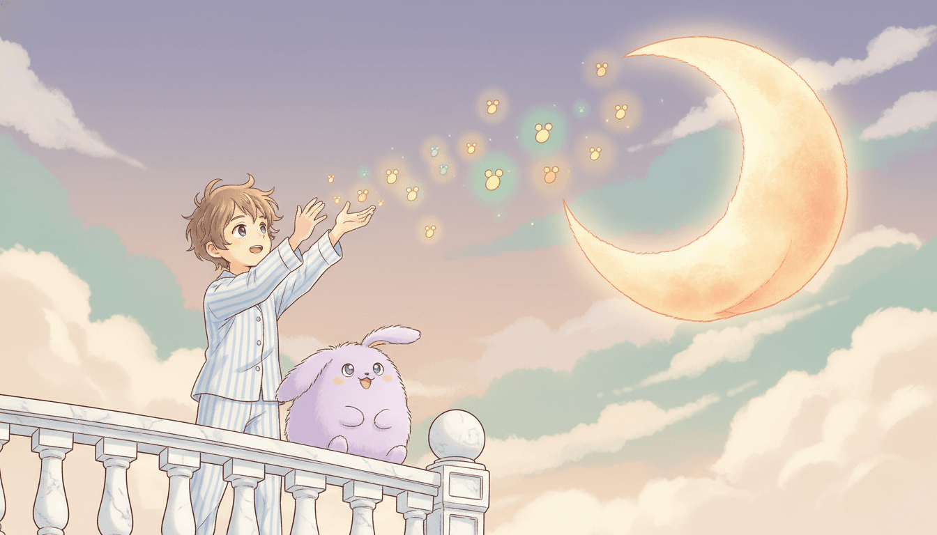 Anime bedtime story creation illustration style