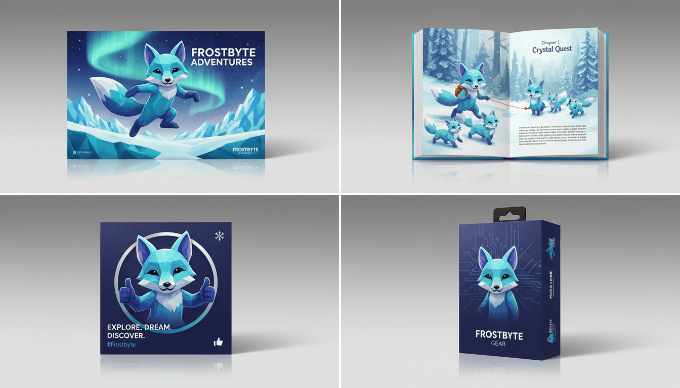 Brand Mascot character consistency example