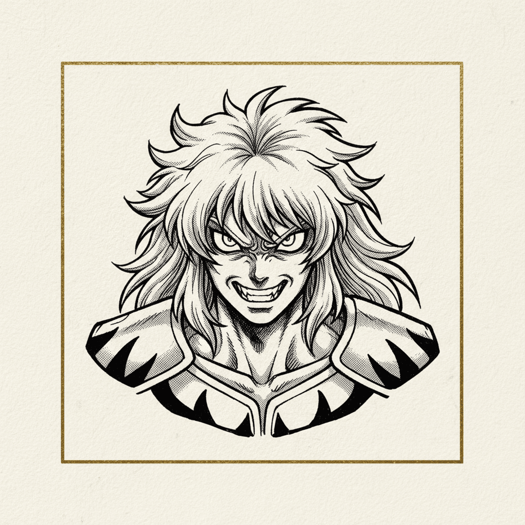Screentone Manga — one of the comic book art styles, shown on a single original character