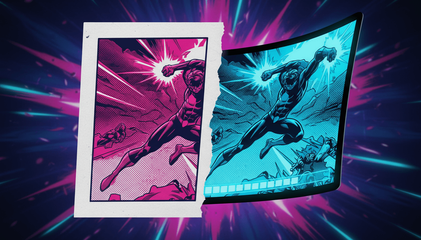 The Page — comic to video conversion example