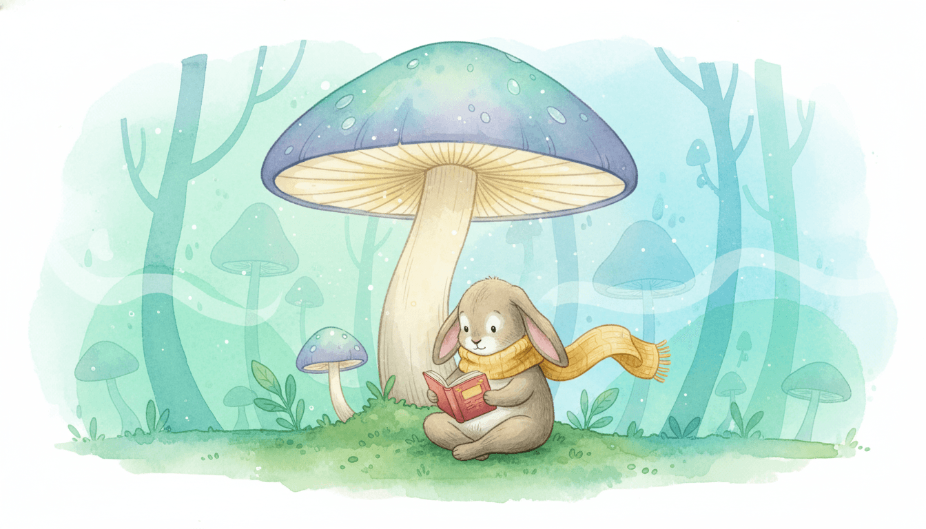 Watercolor illustration style example for a children's book made from text with C2Story