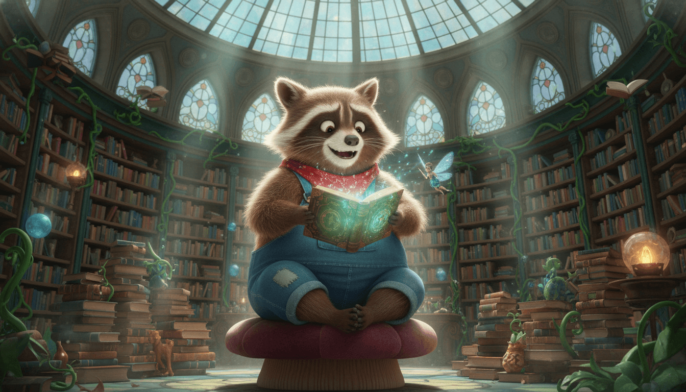 Pixar 3D illustration style example for a children's book made from text with C2Story