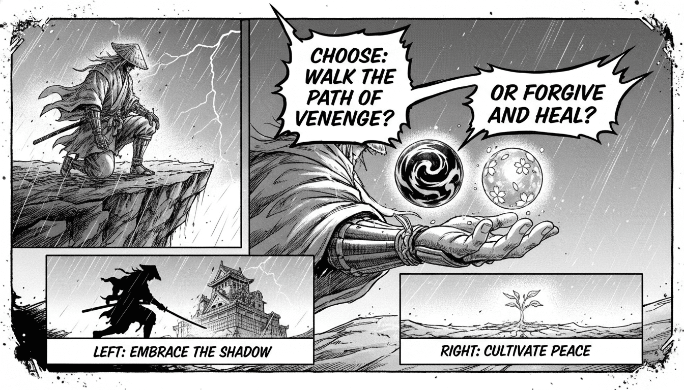 Manga style interactive storybook page