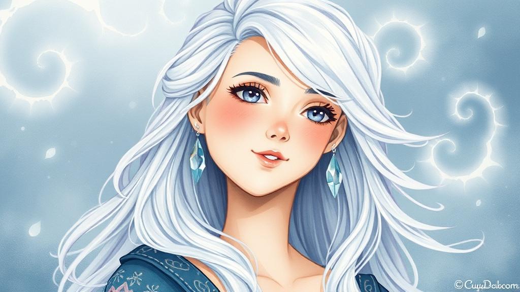 Watercolor OC story generator output style