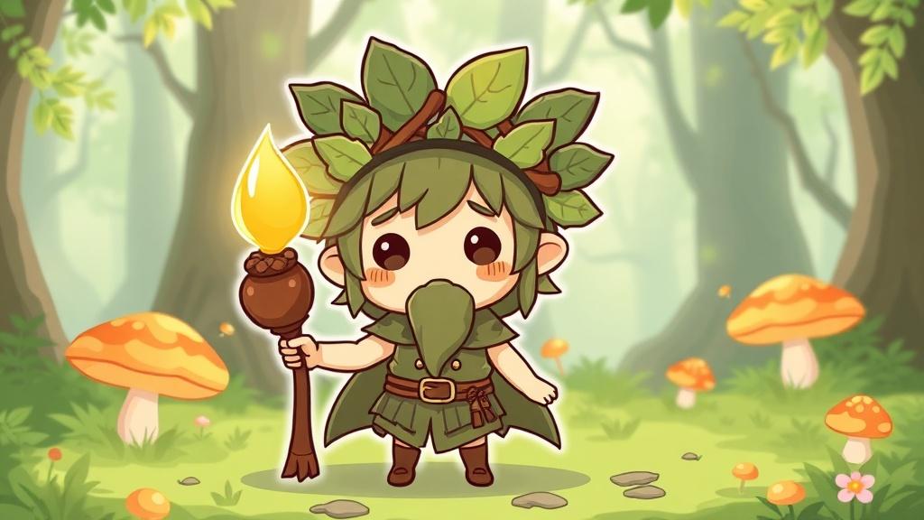 Chibi render of an original character generator output