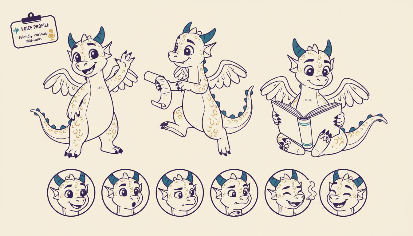 The Cast — multi-voice storybook example