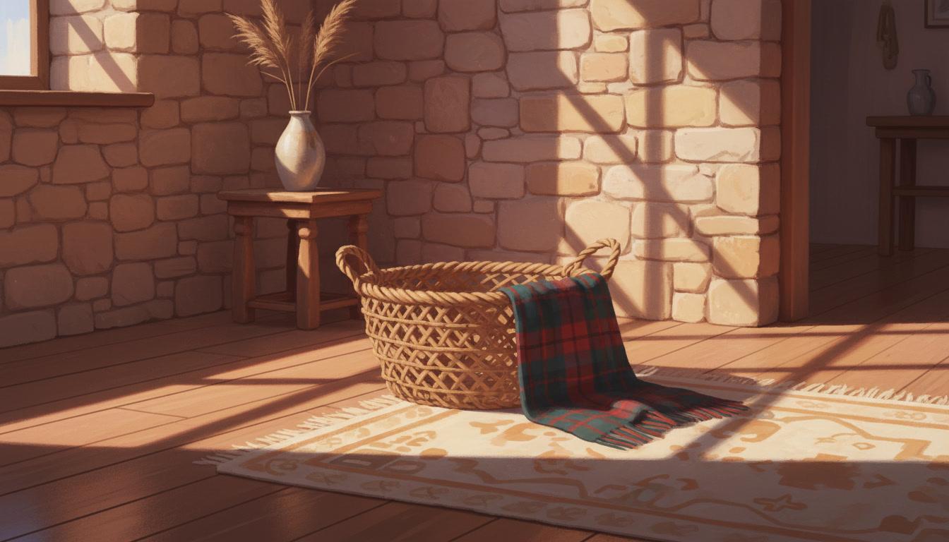 The Quiet Page — The empty basket, a page from a pet memorial book made with C2Story