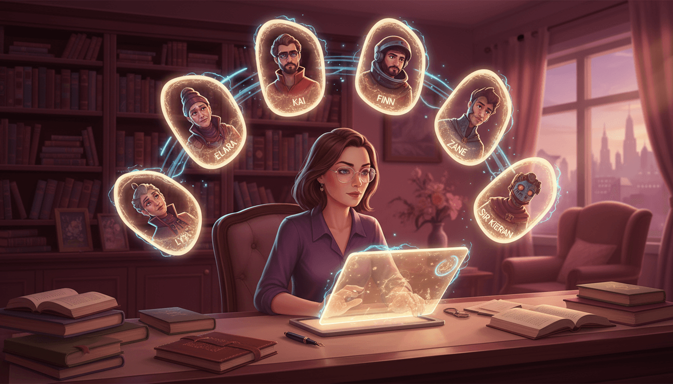 Creator Desk recurring character example