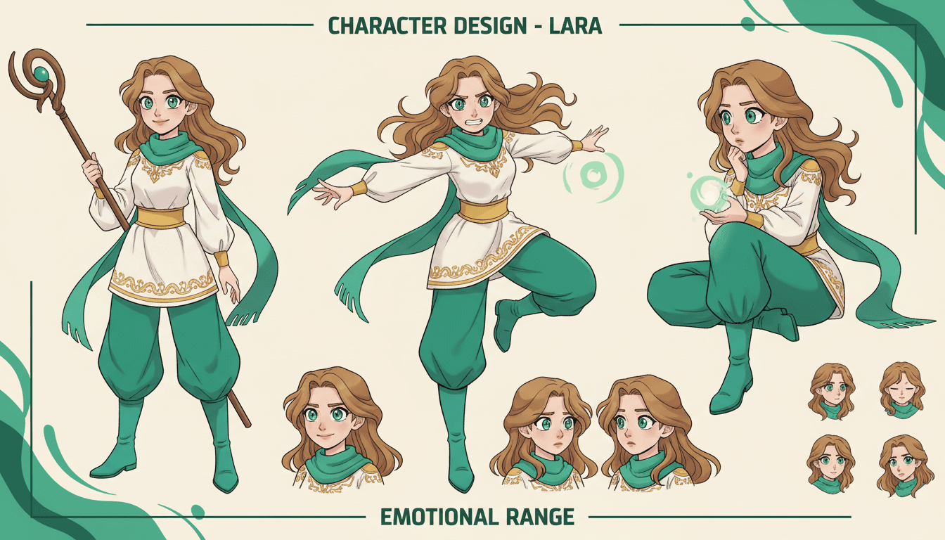 The Cast — webtoon to video conversion example