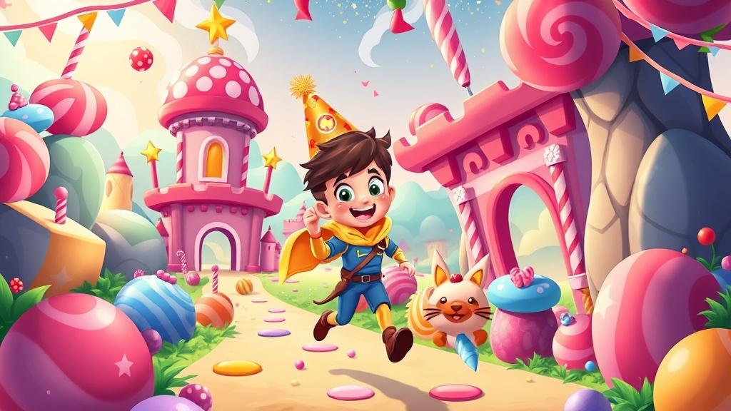 A personalized birthday adventure through magical candy land