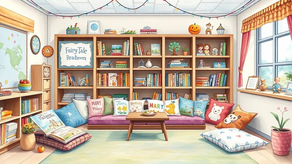 Classroom story creator Reading Corner example