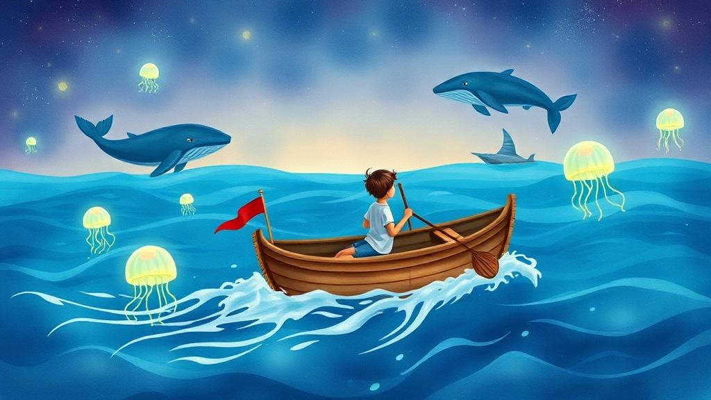 Watercolor style illustration perfect for second grade stories