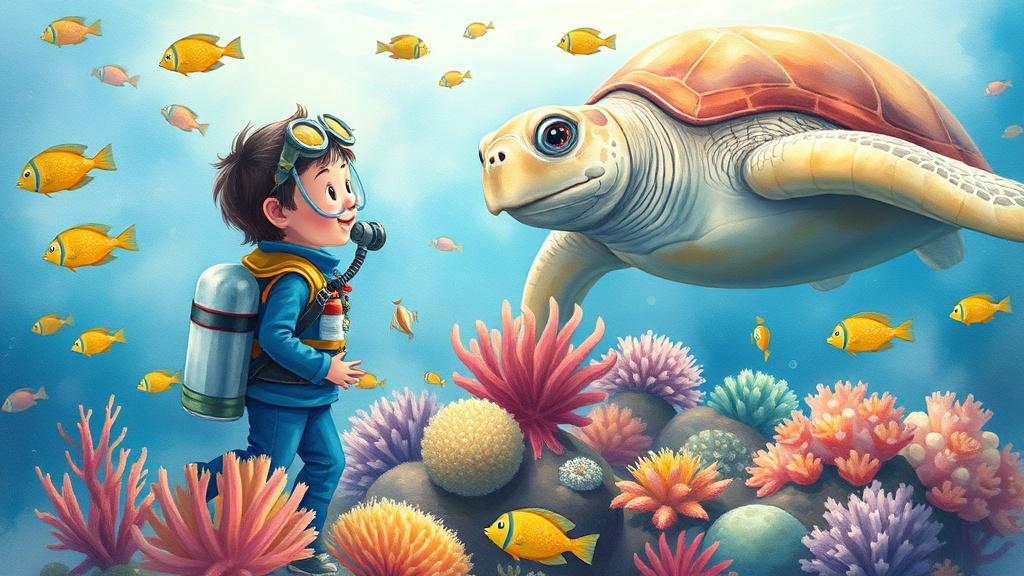 Watercolor style illustration perfect for third grade stories