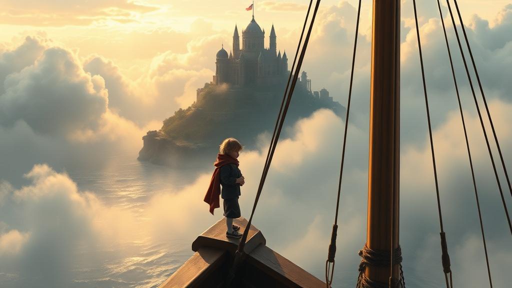 Cinematic style illustration with rich detail for kids