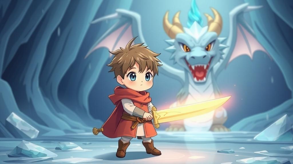 Cute anime style illustration for sixth grade picture books