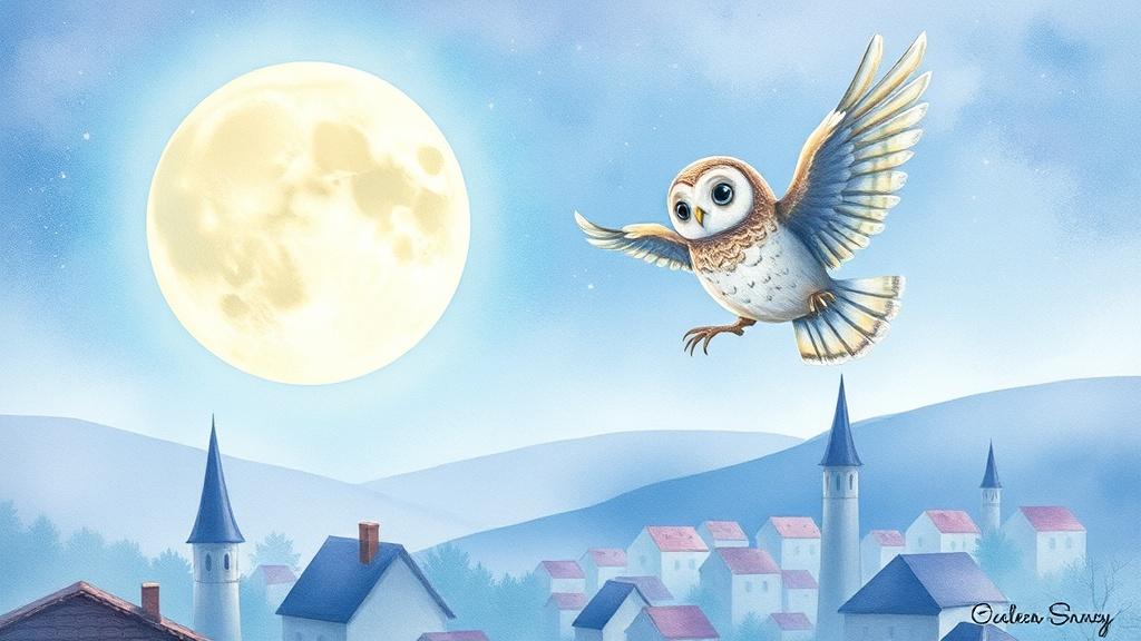 Watercolor children's book style