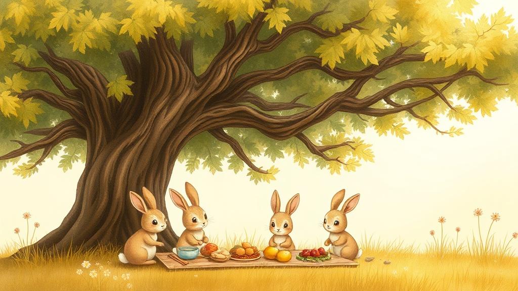 Storybook children's book style