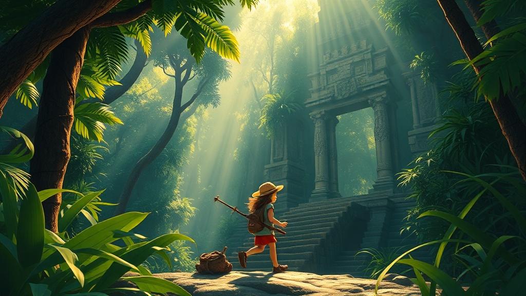 Cinematic children's book style