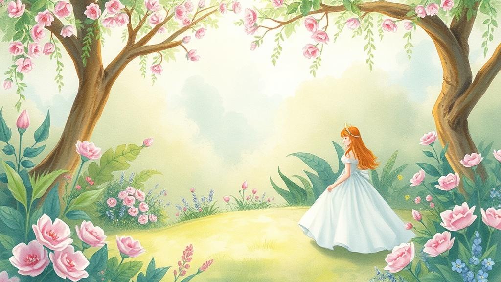 Watercolor illustration style for novel adaptation