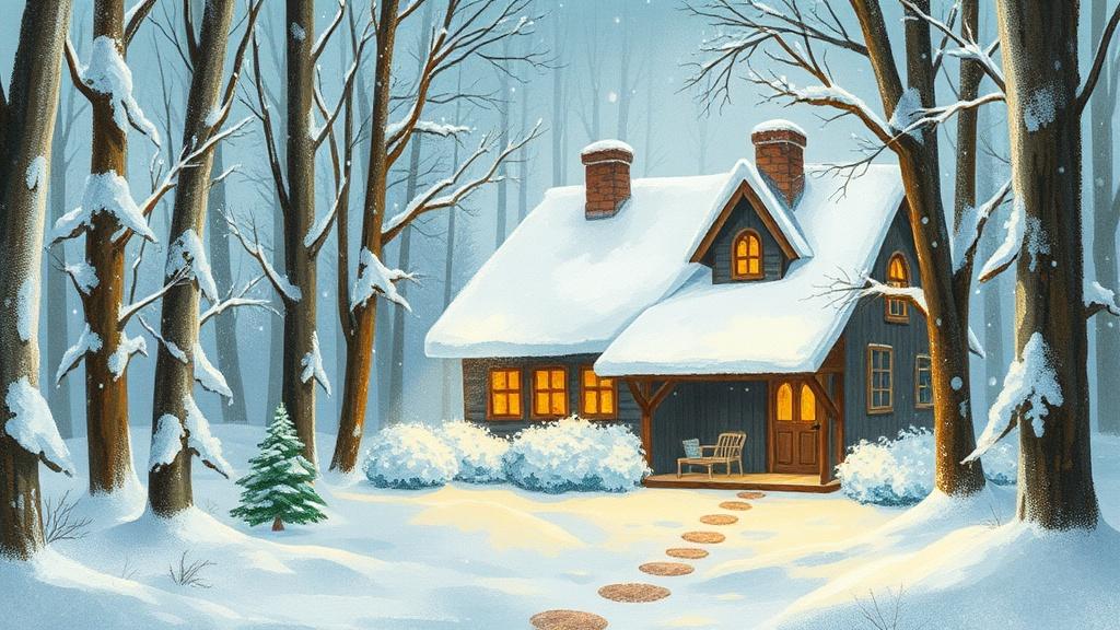 Storybook illustration style for novel adaptation