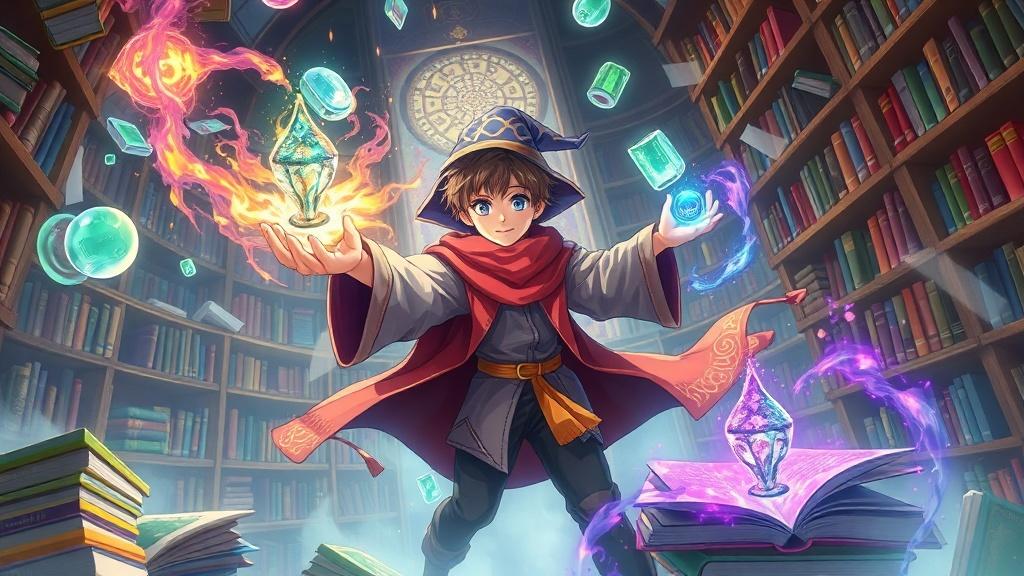 Anime illustration style for novel adaptation