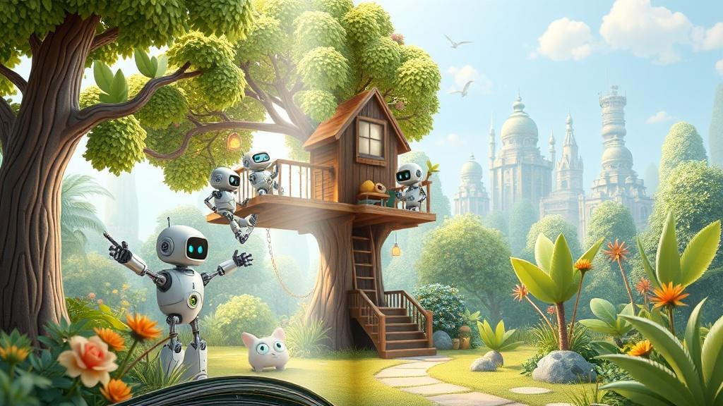 Pixar 3D illustrated book style