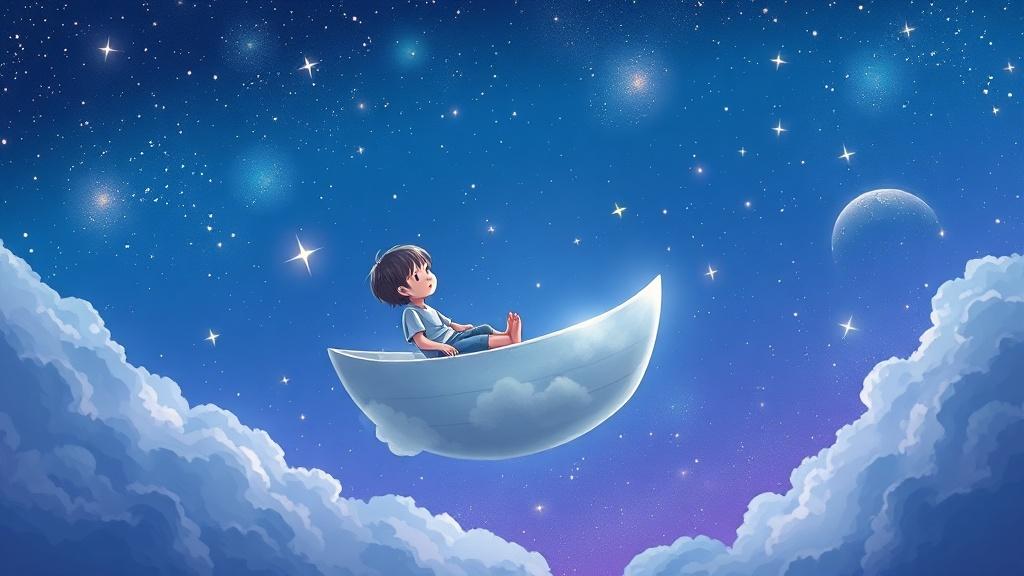 Anime illustration style for bedtime picture books