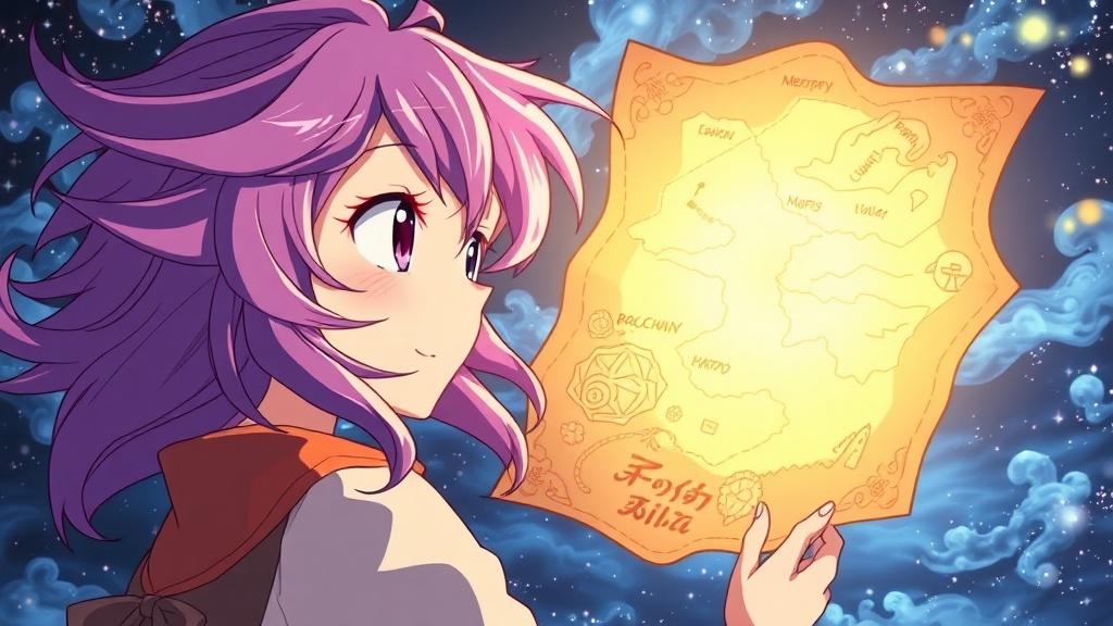 Anime illustration style sample from the AI story maker