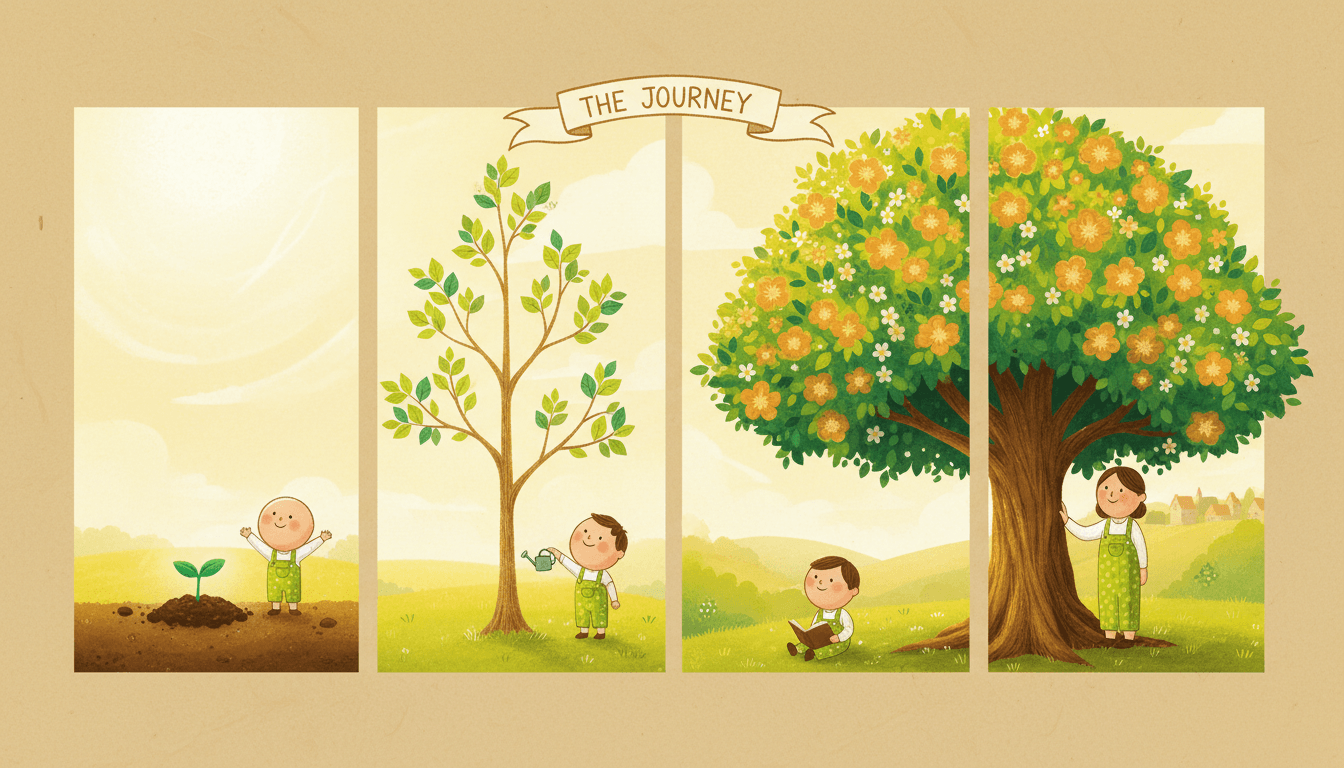 Growth Stages character arc example