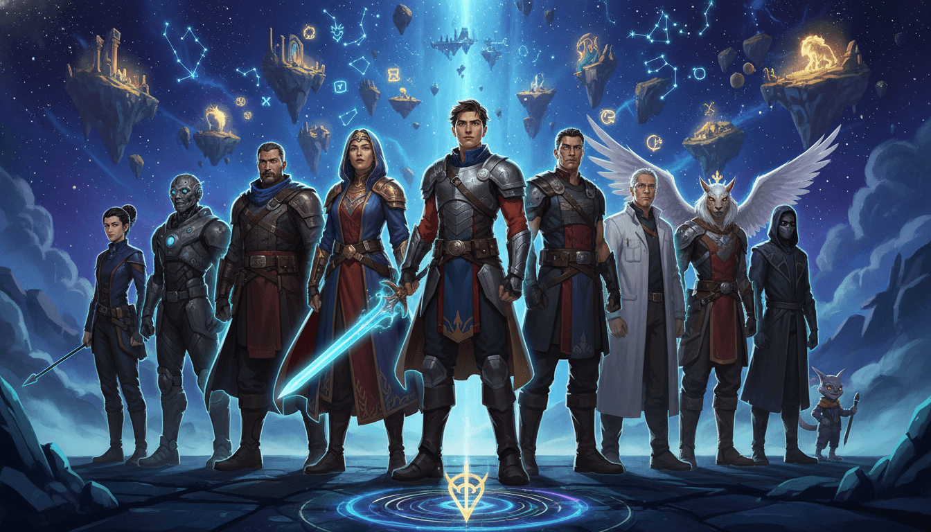 The Founding Cast — example of a character universe built with AI