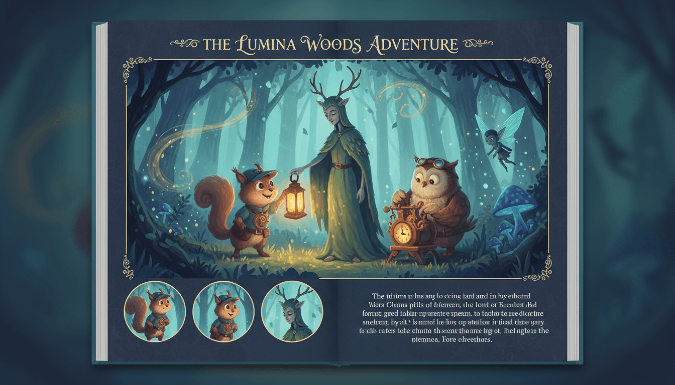 In a Real Story — example of creating characters for a story