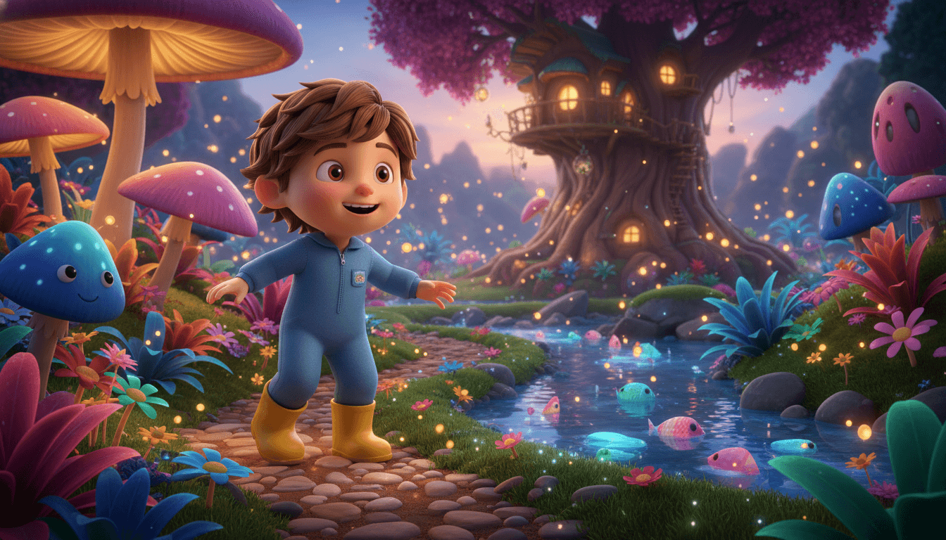 Pixar 3D style personalized children's book