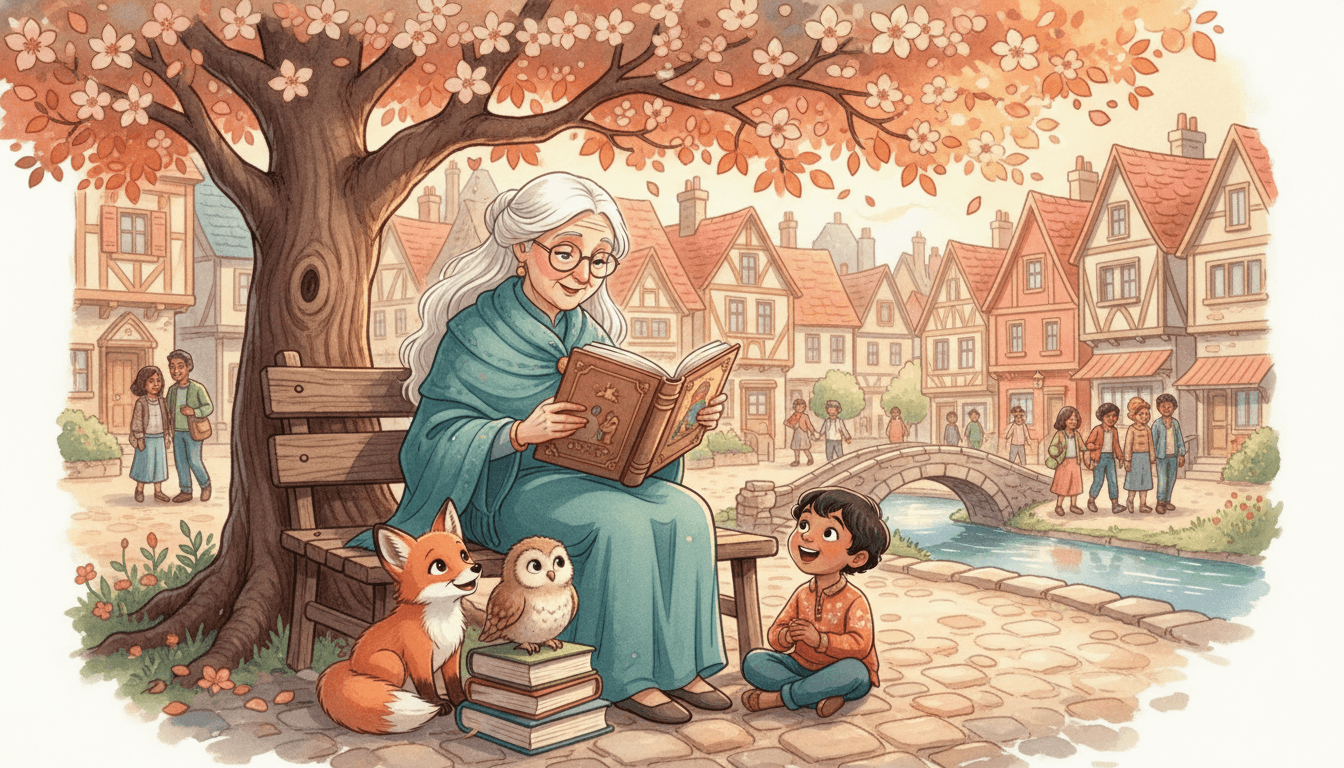 Storybook illustration style for multilingual picture book
