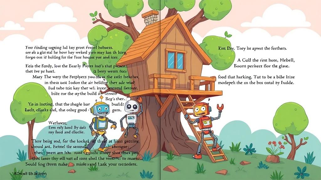 Cartoon picture book style