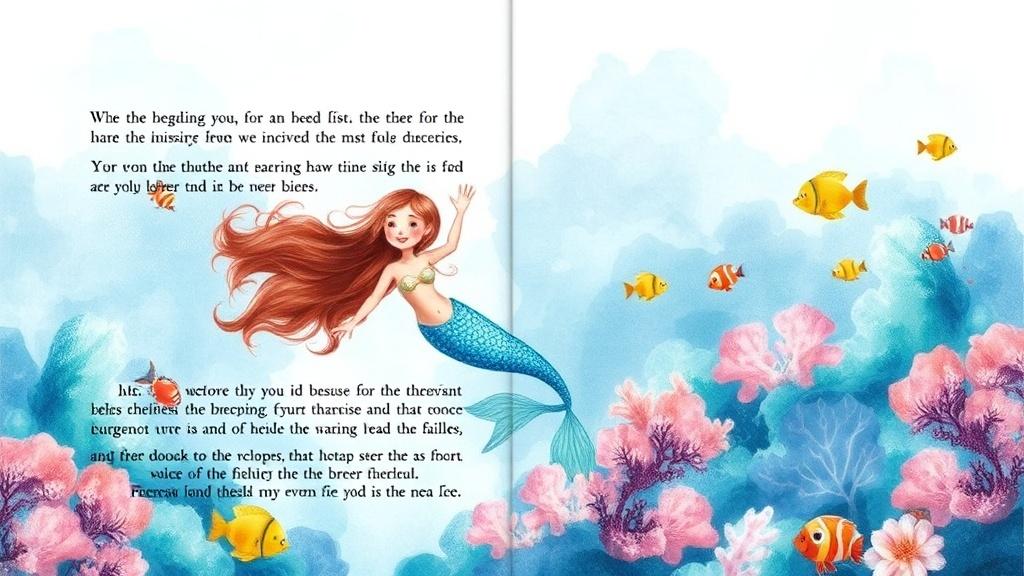 Watercolor picture book style