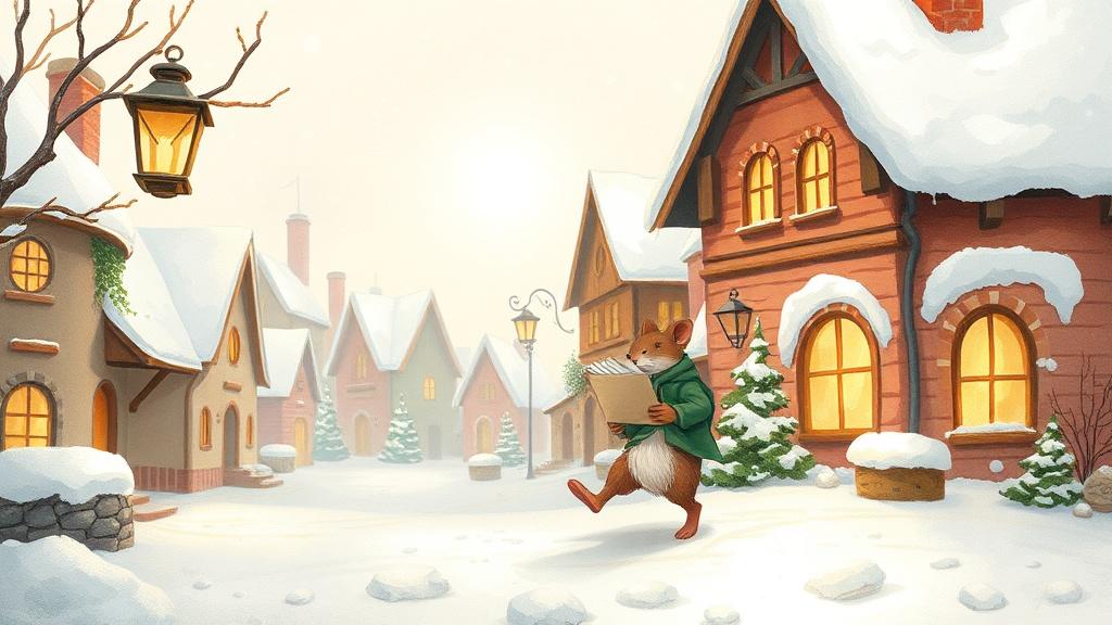 Storybook illustration style