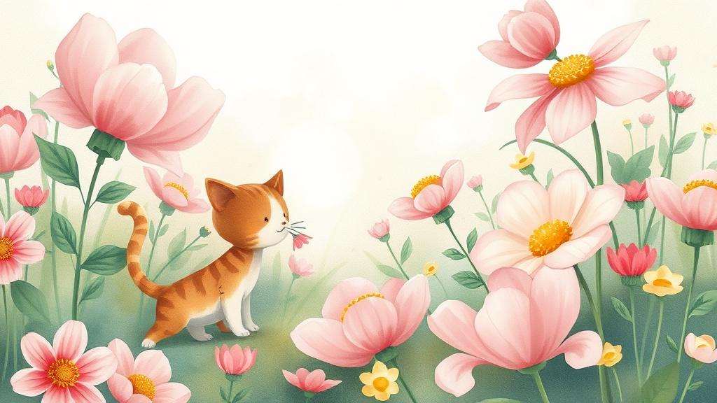 Watercolor illustration style